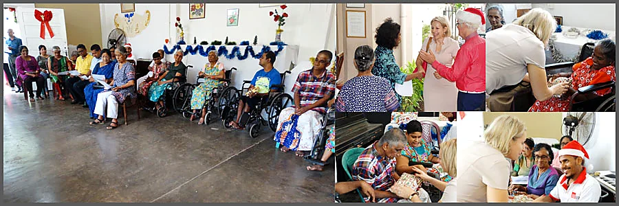 Residents taking part in a community celebration